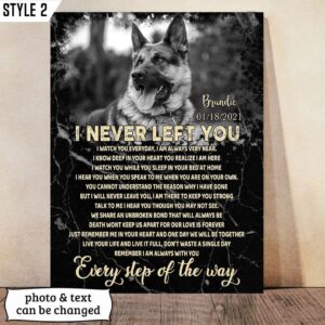 I Never Left You I Watch You Everyday Dog Vertical Canvas Wall Art Canvas Dog Memorial Gift 1