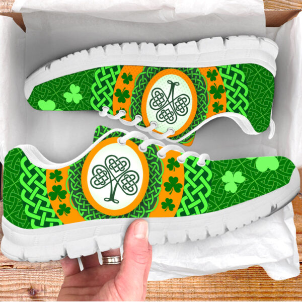Ireland Symbol Pattern Sneaker Fashion Shoes Running Lightweight Casual Shoes Irish Gift St.Patrick’s Day