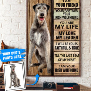 Irish Wolfhound Personalized Poster Canvas Dog Canvas Wall Art Best Gift For Dog Lovers 1