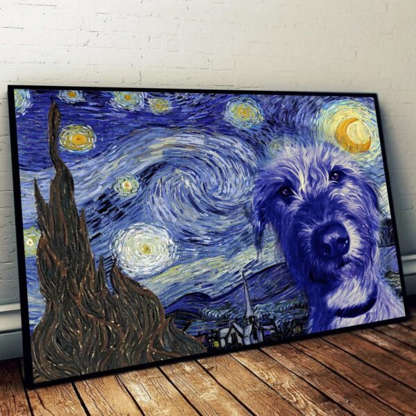 Irish Wolfhound Poster & Matte Canvas – Dog Wall Art Prints – Canvas Wall Art Decor