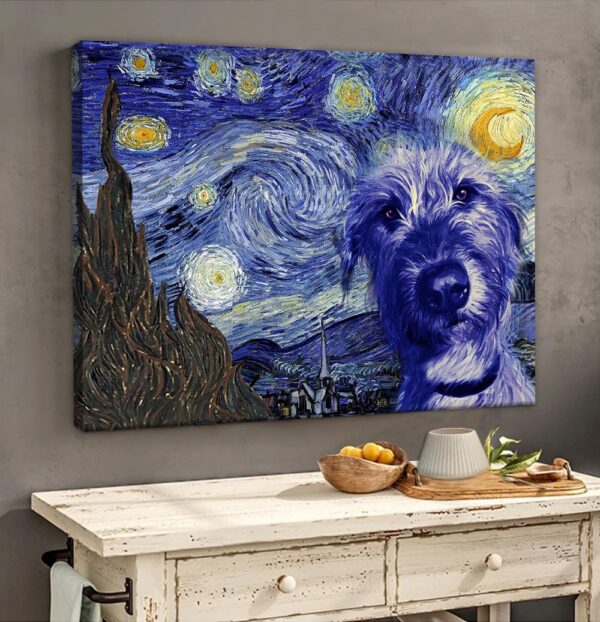 Irish Wolfhound Poster & Matte Canvas – Dog Wall Art Prints – Canvas Wall Art Decor