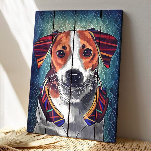 Jack Russell Art – Dog Pictures – Jack Russell Canvas Poster – Dog Wall Art – Gifts For Dog Lovers – Furlidays