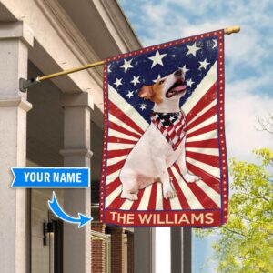 Jack Russell Terrier Personalized Flag Custom Dog Flags Dog Lovers Gifts for Him or Her 2