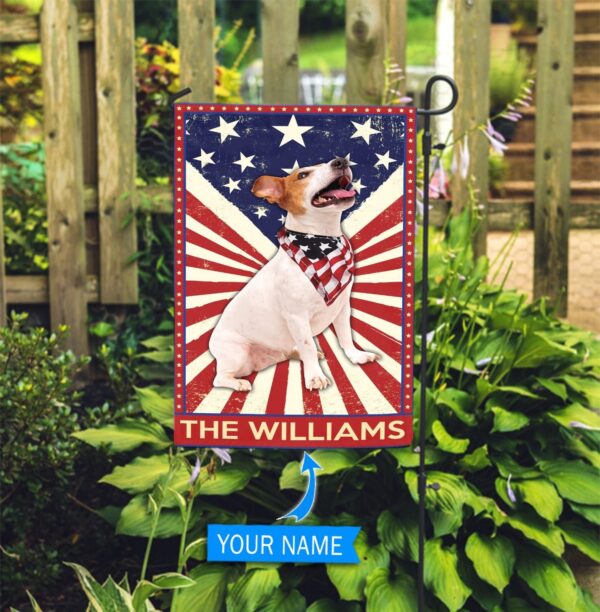 Jack Russell Terrier Personalized Flag – Custom Dog Flags – Dog Lovers Gifts for Him or Her