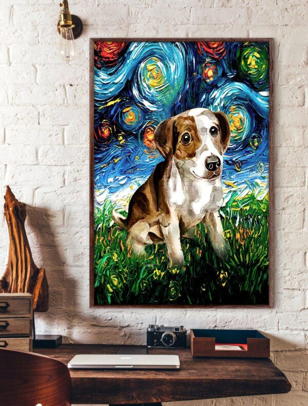 Jack Russell Terrier Poster & Matte Canvas – Dog Canvas Art – Poster To Print – Gift For Dog Lovers