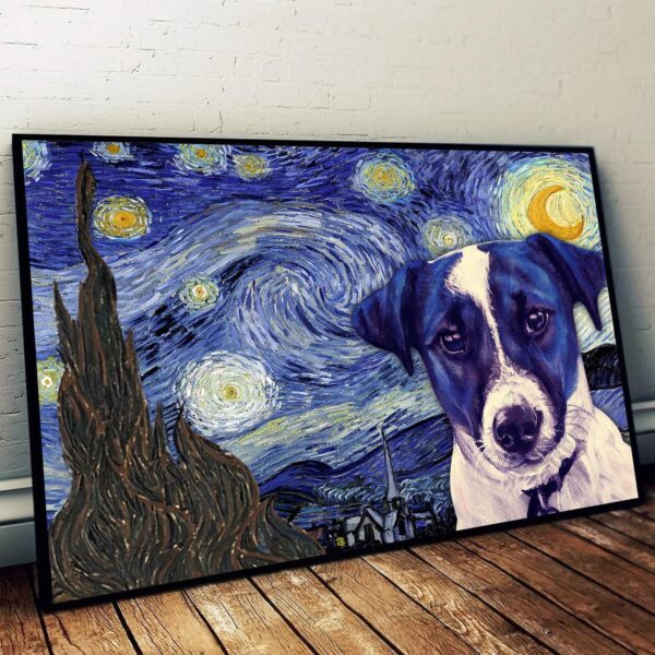 Jack Russell Terrier Poster & Matte Canvas – Dog Wall Art Prints – Canvas Wall Art Decor