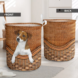 Jack Russell Terrier Rattan Texture Laundry…