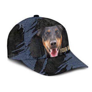 Jagdterrier Jean Background Custom Name Cap Classic Baseball Cap All Over Print Gift For Dog Lovers 2 w2j3w0