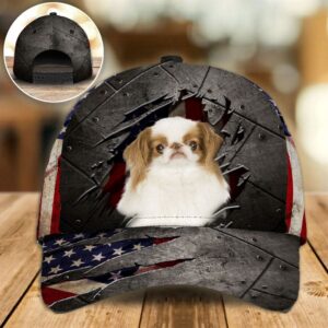 Japanese Chin On The American Flag Cap Hats For Walking With Pets Gifts Dog Hats For Relatives 1 lqhktn