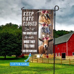 Keep The Gate Closed Goats Personalized Flag Flags For The Garden Outdoor Decoration 4