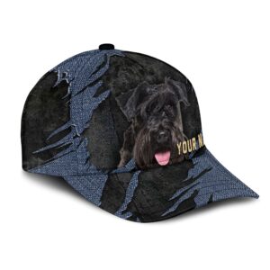 Kerry Blue Terrier Jean Background Custom Name Cap Classic Baseball Cap All Over Print Gift For Dog Lovers 2 ziyu6x