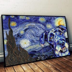 Kerry Blue Terrier Poster Matte Canvas Dog Wall Art Prints Canvas Wall Art Decor 1