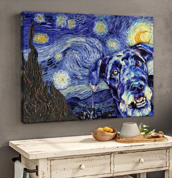 Kerry Blue Terrier Poster & Matte Canvas – Dog Wall Art Prints – Canvas Wall Art Decor