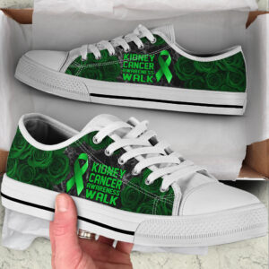 Kidney Cancer Shoes Awareness Walk Low Top Shoes Best Gift For Men And Women Cancer Awareness Shoes 1