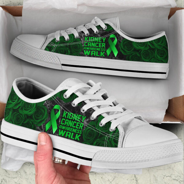 Kidney Cancer Shoes Awareness Walk Low Top Shoes – Best Gift For Men And Women – Cancer Awareness Shoes
