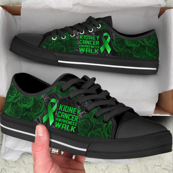 Kidney Cancer Shoes Awareness Walk Low Top Shoes – Best Gift For Men And Women – Cancer Awareness Shoes