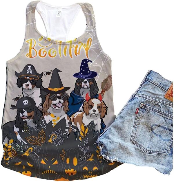 King Charles Dog Bootiful Tank Top – Summer Casual Tank Tops For Women – Gift For Young Adults