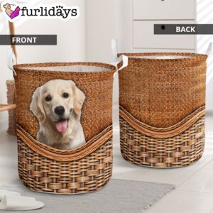 Labrador Rattan Texture Laundry Basket –…