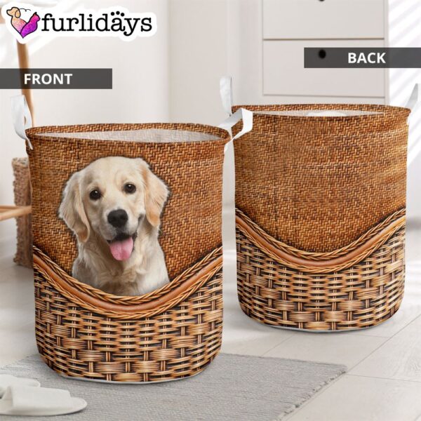 Labrador Rattan Texture Laundry Basket – Christmas Gift – Storage Basket – Dog Memorial Gift