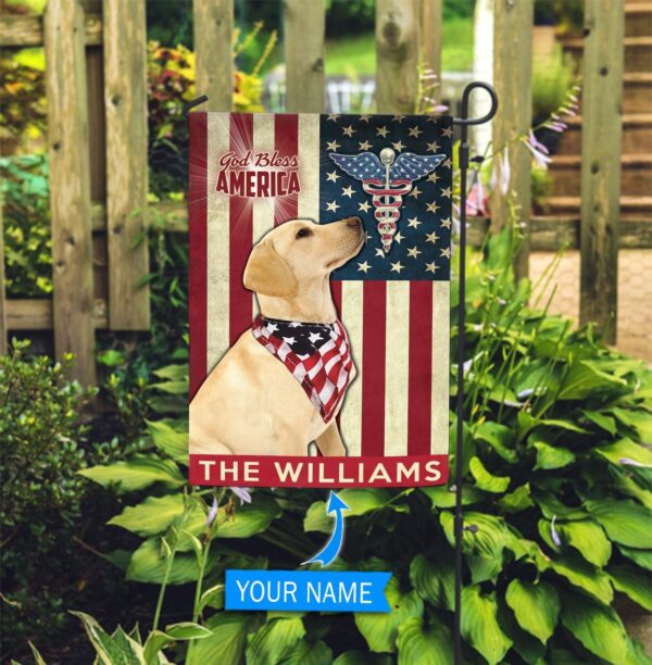 Labrador Retriever-Nurses- Personalized Flag – Custom Dog Flags – Dog Lovers Gifts for Him or Her
