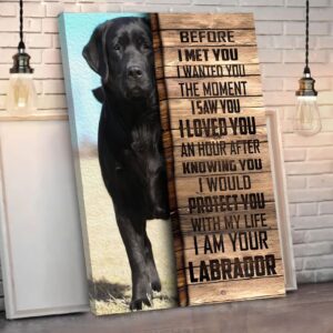 Labrador Retriever Matte Canvas Dog Wall Art Poster To Print Housewarming Gifts 1