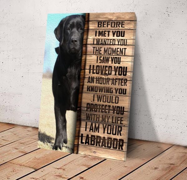 Labrador Retriever Matte Canvas –  Dog Wall Art – Poster To Print – Housewarming Gifts