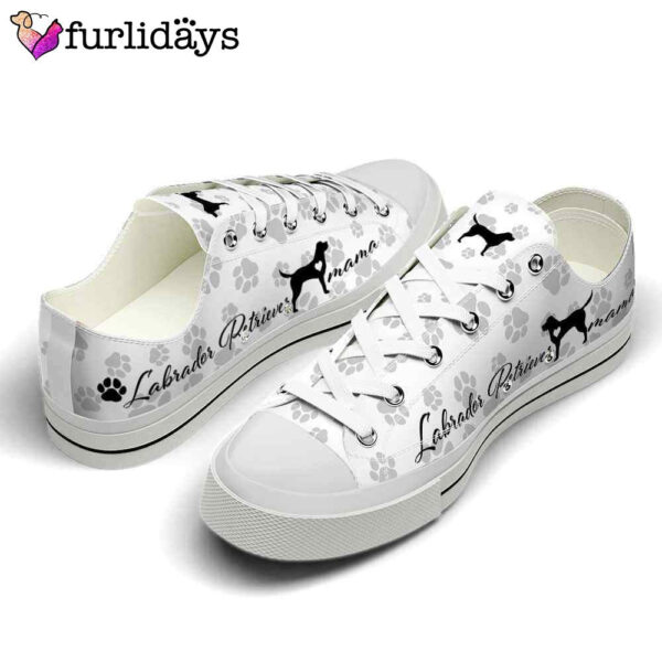 Labrador Retriever Paws Pattern Low Top Shoes  – Happy International Dog Day Canvas Sneaker – Owners Gift Dog Breeders