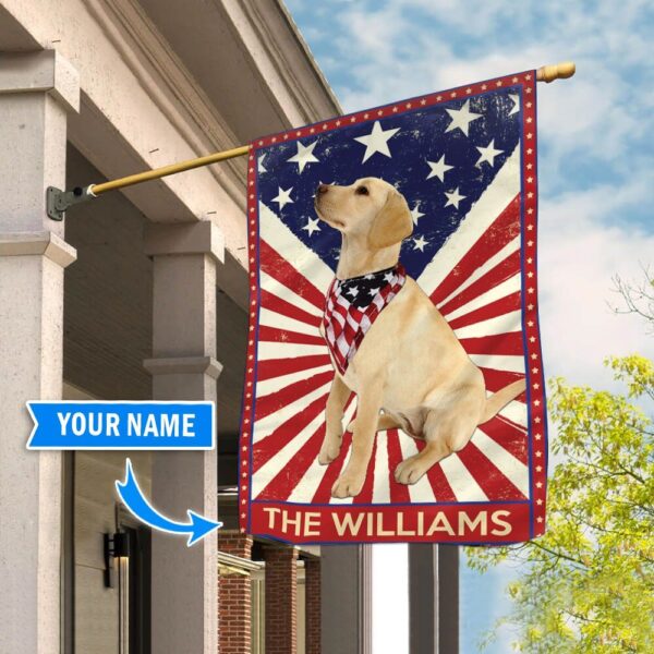 Labrador Retriever Personalized Flag – Custom Dog Flags – Dog Lovers Gifts for Him or Her