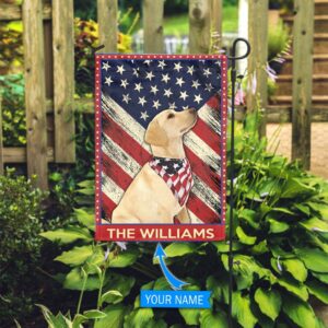 Labrador Retriever Personalized Garden Flag Custom Dog Flags Dog Lovers Gifts for Him or Her 3