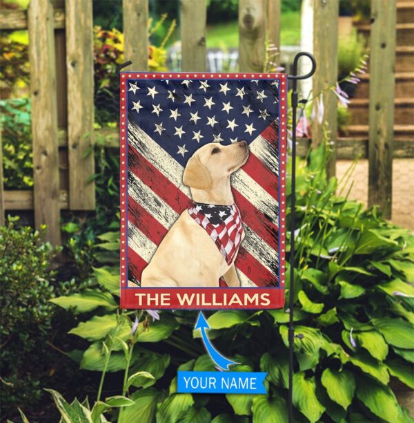 Labrador Retriever Personalized Garden Flag – Custom Dog Flags – Dog Lovers Gifts for Him or Her