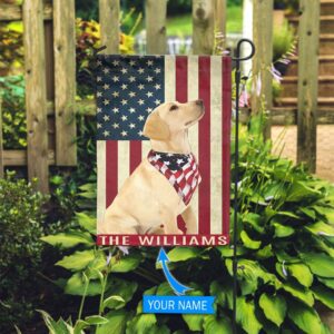 Labrador Retriever Personalized Garden Flag –…