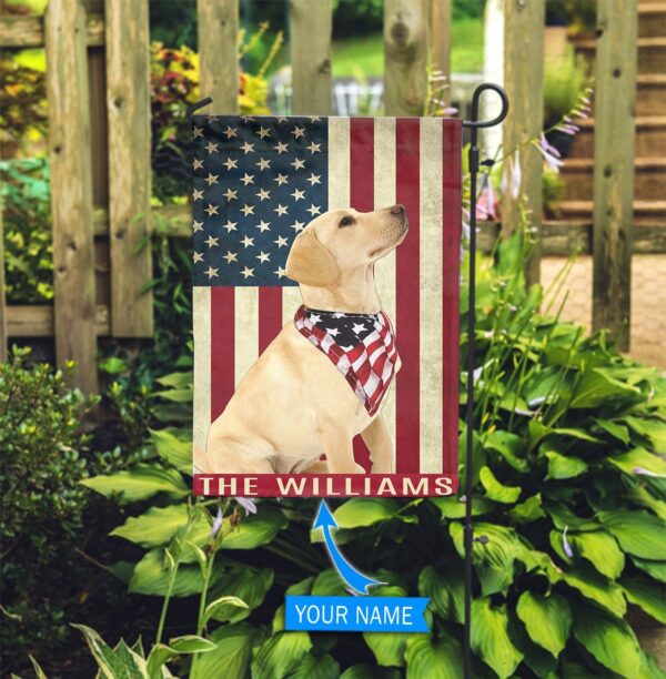 Labrador Retriever Personalized Garden Flag – Personalized Dog Garden Flags – Dog Flags Outdoor