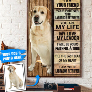 Labrador Retriever Personalized Poster Canvas Dog Canvas Wall Art Dog Lovers Gifts For Him Or Her 1