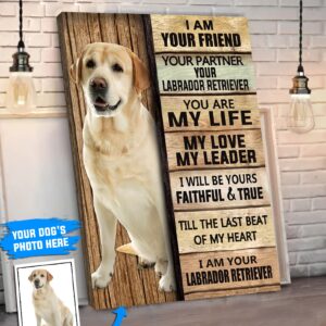 Labrador Retriever Personalized Poster Canvas Dog Canvas Wall Art Dog Lovers Gifts For Him Or Her 2