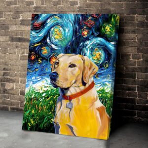 Labrador Retriever Poster Matte Canvas Dog Canvas Art Poster To Print Gift For Dog Lovers 4