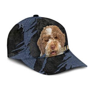 Lagotti Romagnoli Jean Background Custom Name Cap Classic Baseball Cap All Over Print Gift For Dog Lovers 2 o4dxkd