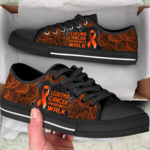Leukemia Cancer Shoes Awareness Walk Low Top Shoes Best Gift For Men And Women 2
