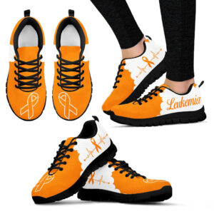 Leukemia Cloudy Shoes Orange Sneaker Walking…