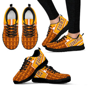 Leukemia Shoes Fight Square Sneaker Walking…