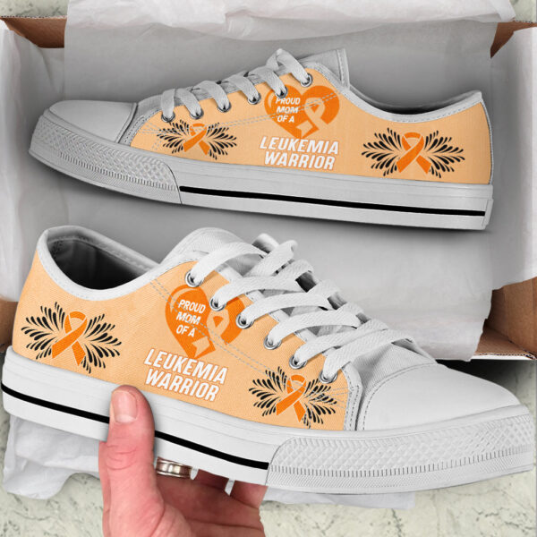 Leukemia Shoes Warrior Low Top Shoes – Best Gift For Men And Women – Cancer Awareness Shoes
