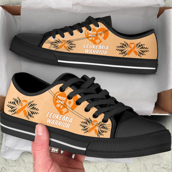Leukemia Shoes Warrior Low Top Shoes – Best Gift For Men And Women – Cancer Awareness Shoes