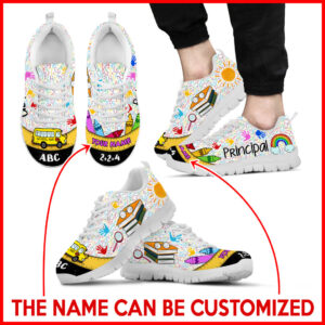 Librarian Shoes Bus Ruler Sneaker Walking Shoes Personalized Custom Best Shoes For Bookaholic Student 2