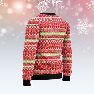 Llama Loves Christmas Ugly Christmas Sweater Lover Xmas Sweater Gift Unisex Crewneck Sweater 2
