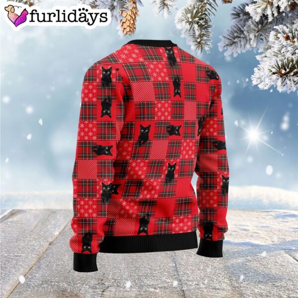 Lovely Black Cat Ugly Christmas Sweater – Gift For Cat Lovers – Lover Xmas Sweater Gift