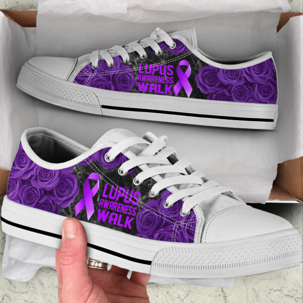 Lupus Awareness Shoes Walk Low Top Shoes – Best Gift For Men And Women –  Walking Shoes Men Women