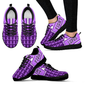 Lupus Shoes Fight Square Sneaker Fashion Sneaker Walking Shoes Best Shoes For Men And Women Cancer Awareness Shoes 1