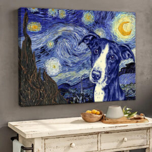 Lurcher Poster Matte Canvas Dog Wall Art Prints Painting On Canvas 2