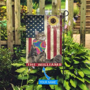 Maine Coon Hippie Personalized Flag Custom Cat Garden Flags Cat Flag For House 3