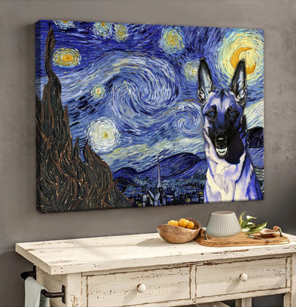 Malinois Poster & Matte Canvas – Dog Wall Art Prints – Painting On Canvas