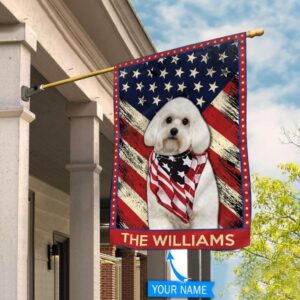 Maltese Personalized Flag Custom Dog Flags Dog Lovers Gifts for Him or Her 2